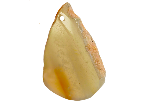 A tan agate slice.
