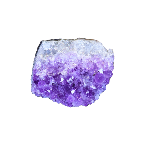 An a-grade amethyst cluster with deep purple hues.