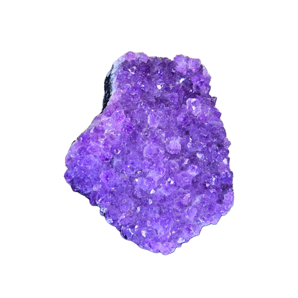 An a-grade amethyst cluster with deep purple hues.