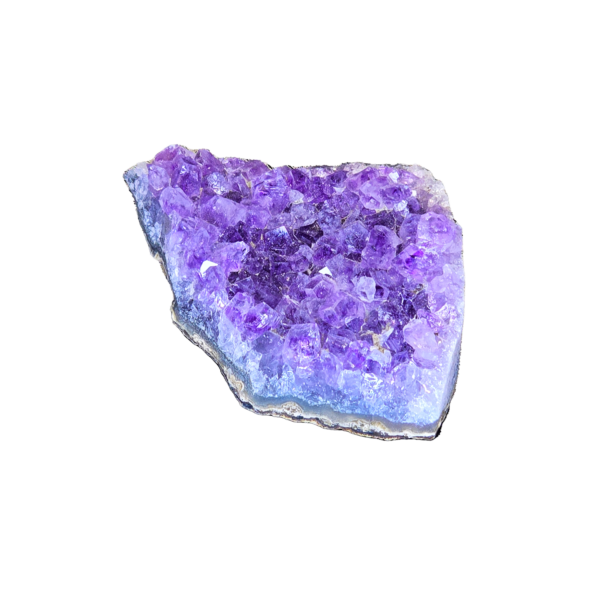 An a-grade amethyst cluster with deep purple hues.