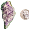 Amethyst cluster 'G' with a quarter for comparison.