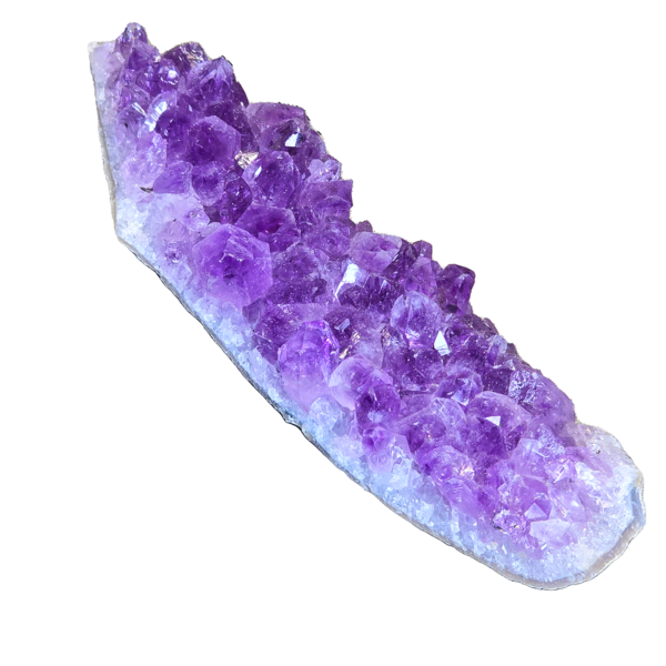 An a-grade amethyst cluster with deep purple hues.