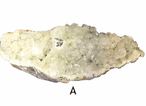 A large apophyllite mineral specimen.