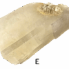 A large calcite mineral specimen with a cube structure, and clear.