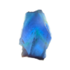 Small blue fluorite slab with blue and light blue hues.