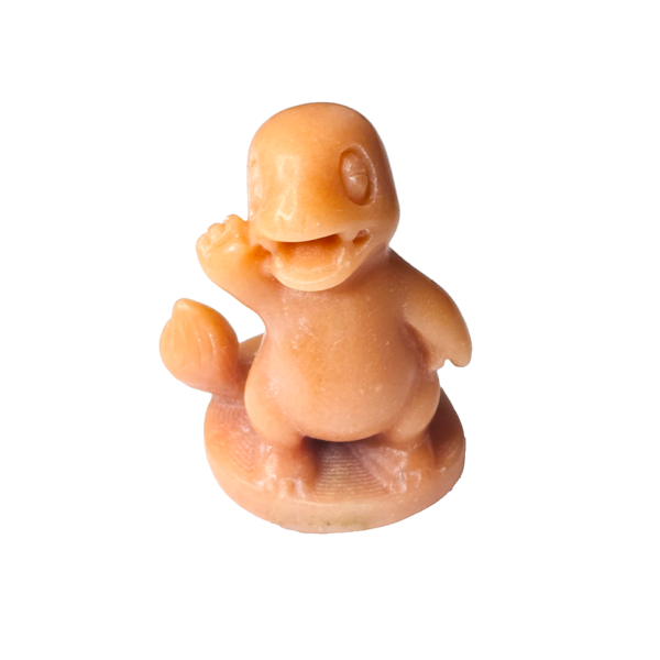 20260909_110334 Fire Monster stone carving measuring 2.5 inches tall with a small fantasy-inspired creature design