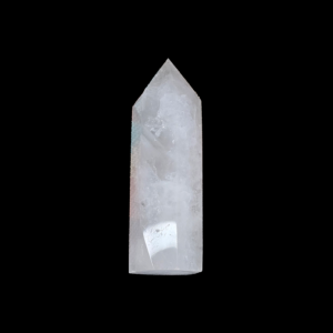20260909_110512 Clear Quartz crystal tower measuring 4 inches tall with clear to translucent coloring and natural inclusions
