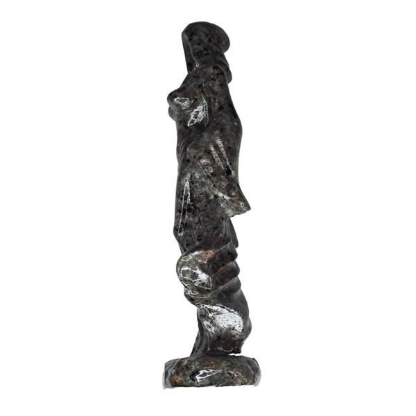 20260909_110535-Recovered Yooperlite Lady Death carving measuring 7.25 inches tall with dark coloring